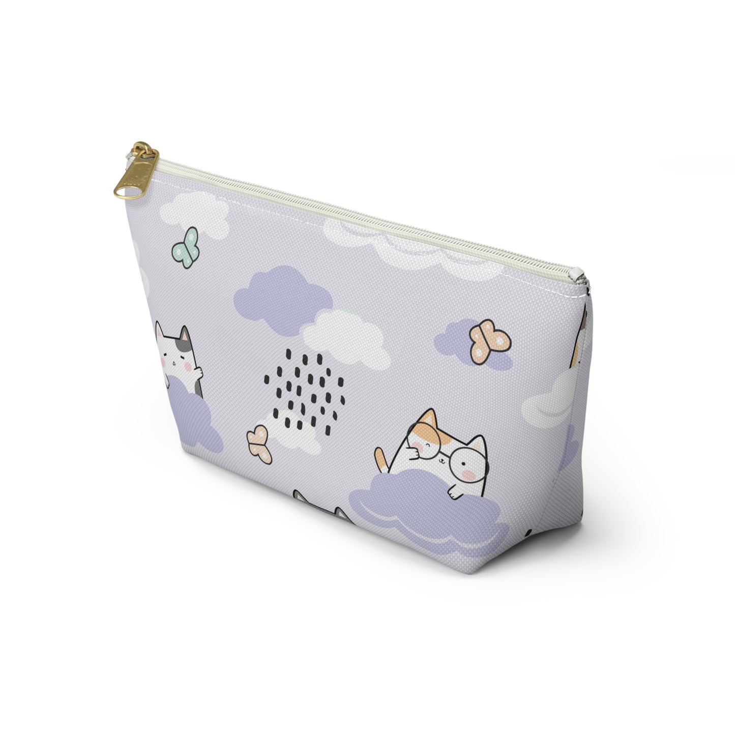 Cat Clouds Accessory Pouch w T-bottom