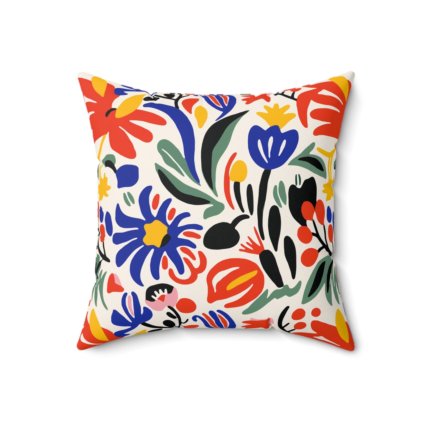 Matisse Inspired Faux Suede Square Pillow