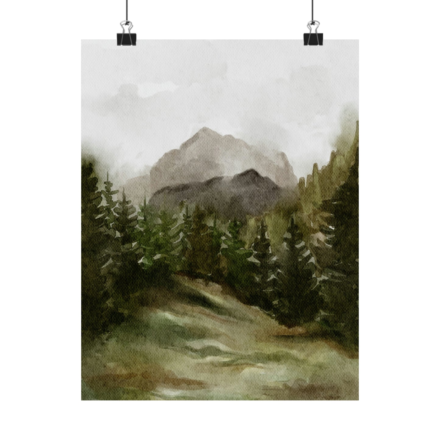 April Landscape Matte Vertical Poster