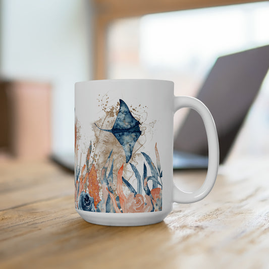 Underwater Sea Ceramic Mug 15oz