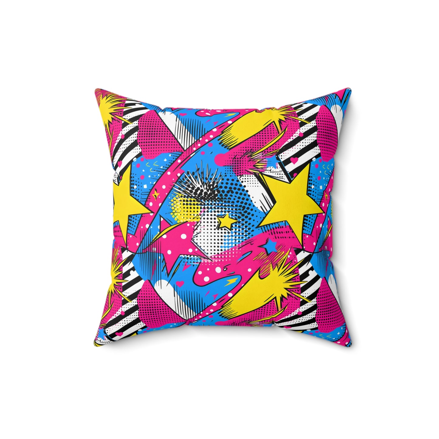 Star Pop Spun Polyester Square Pillow