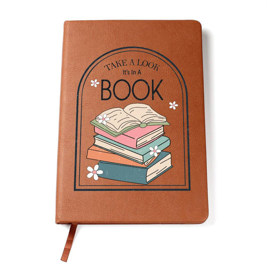 Take A Look It's In A Book Vegan Leather Journal