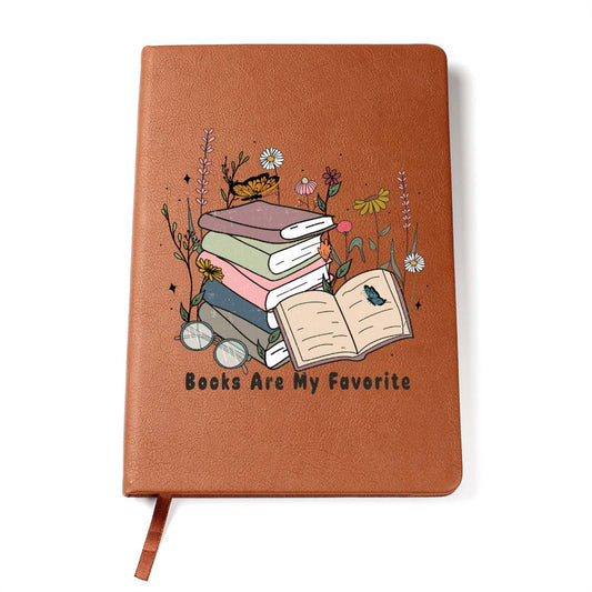 Books Are My Favorite Vegan Leather Journal