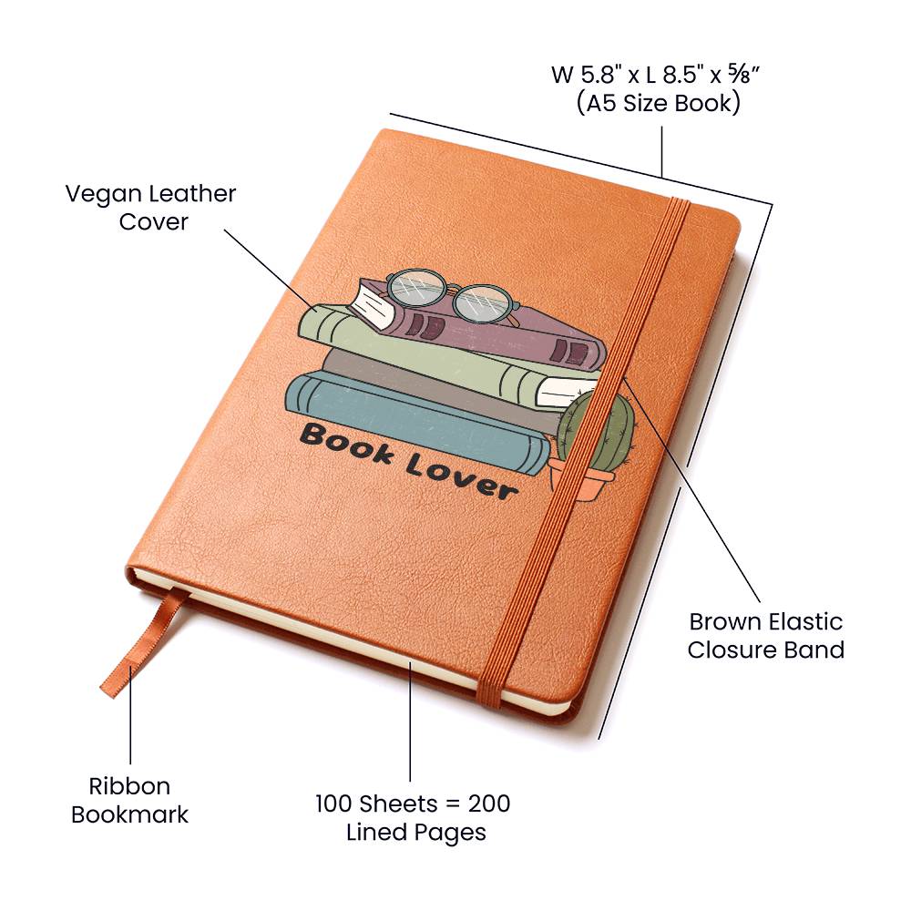 Book Lover Vegan Leather Journal