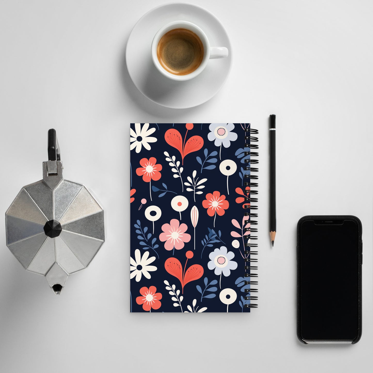 Dark Scandi Spiral notebook