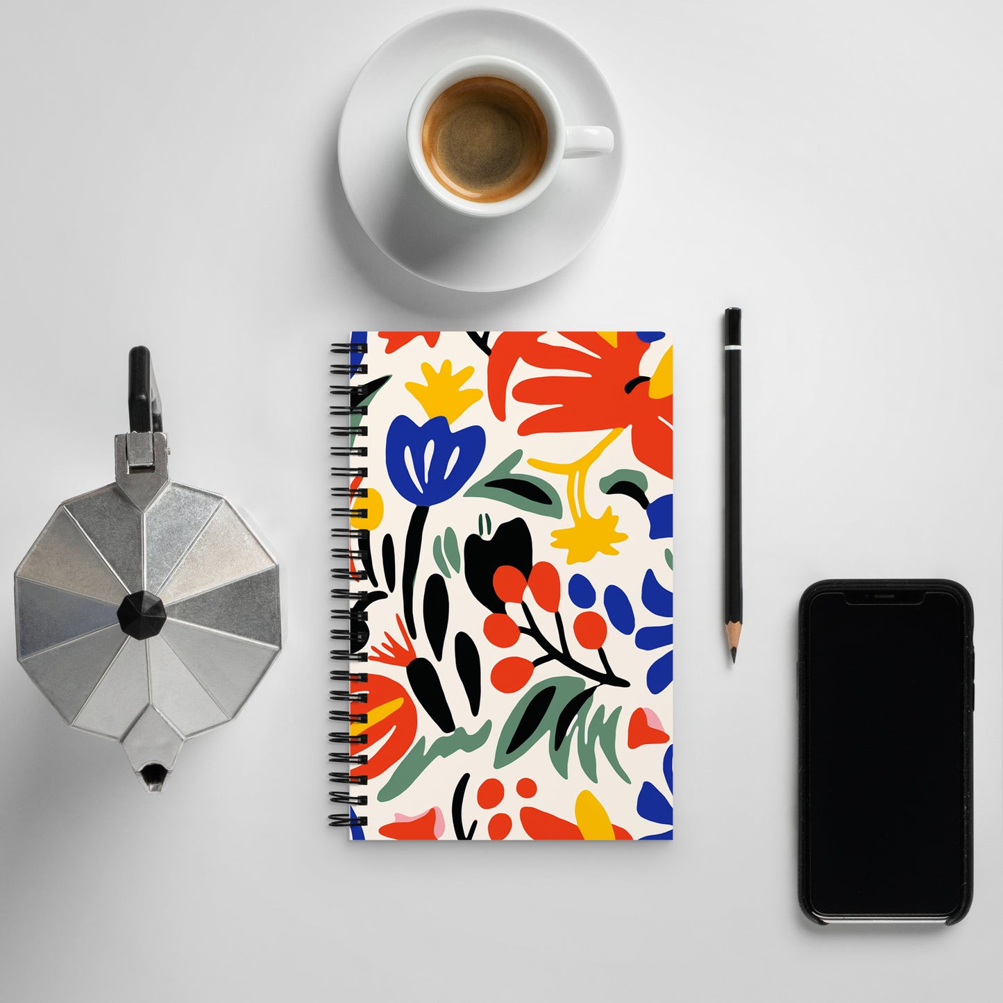 Matisse Inspired Spiral notebook