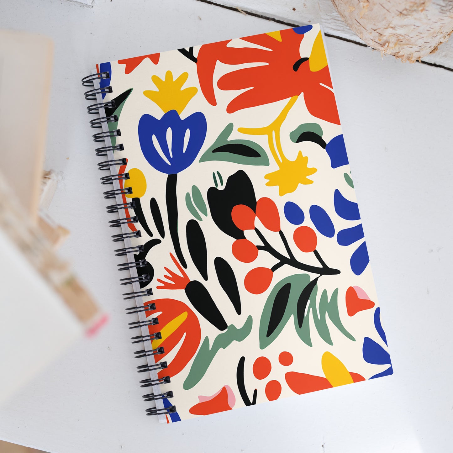 Matisse Inspired Spiral notebook