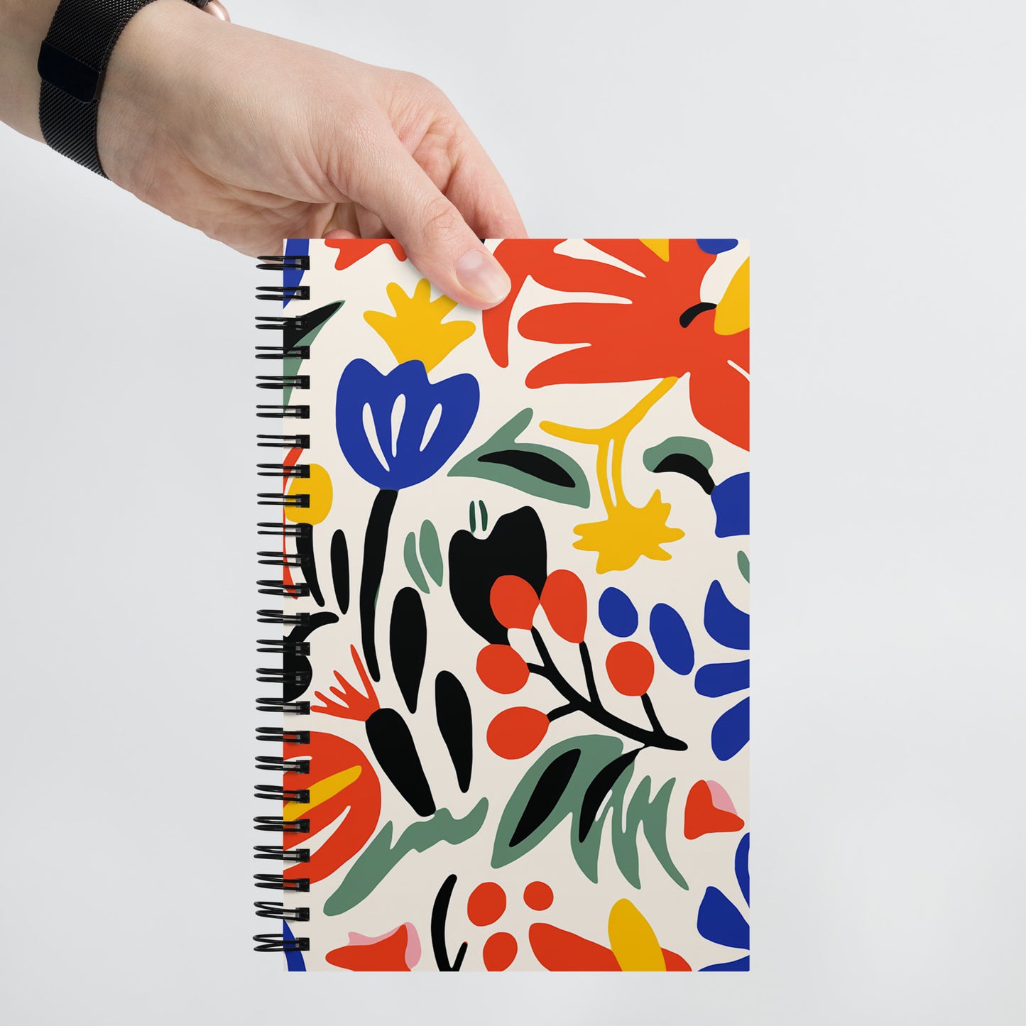 Matisse Inspired Spiral notebook