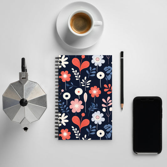 Dark Scandi Spiral notebook