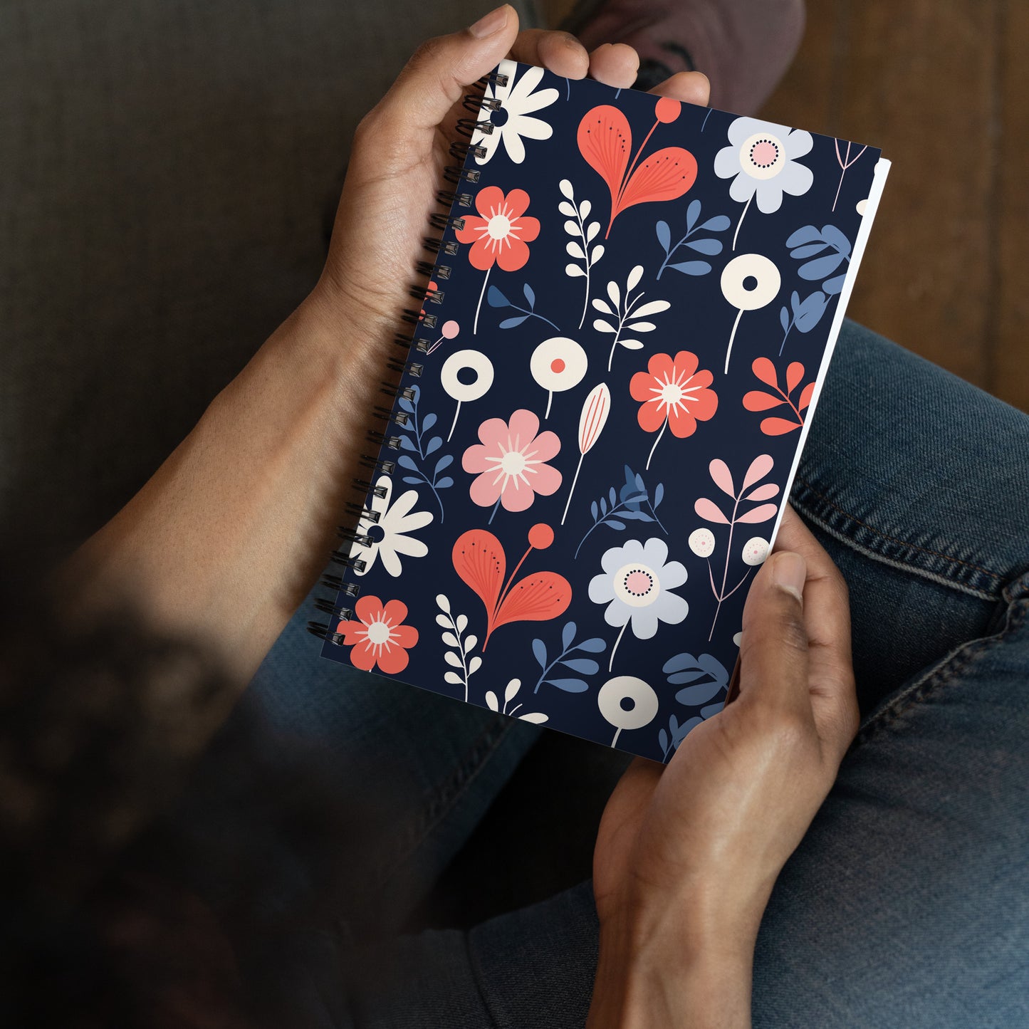 Dark Scandi Spiral notebook