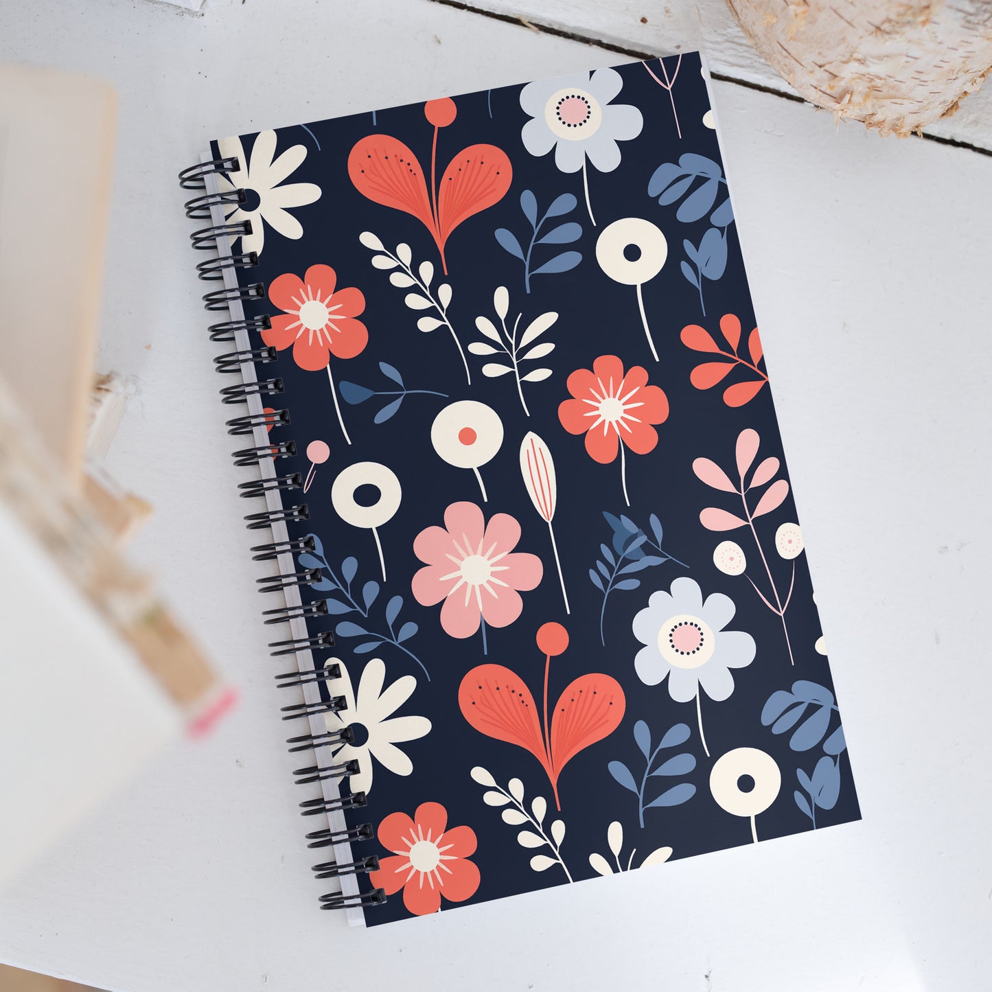 Dark Scandi Spiral notebook