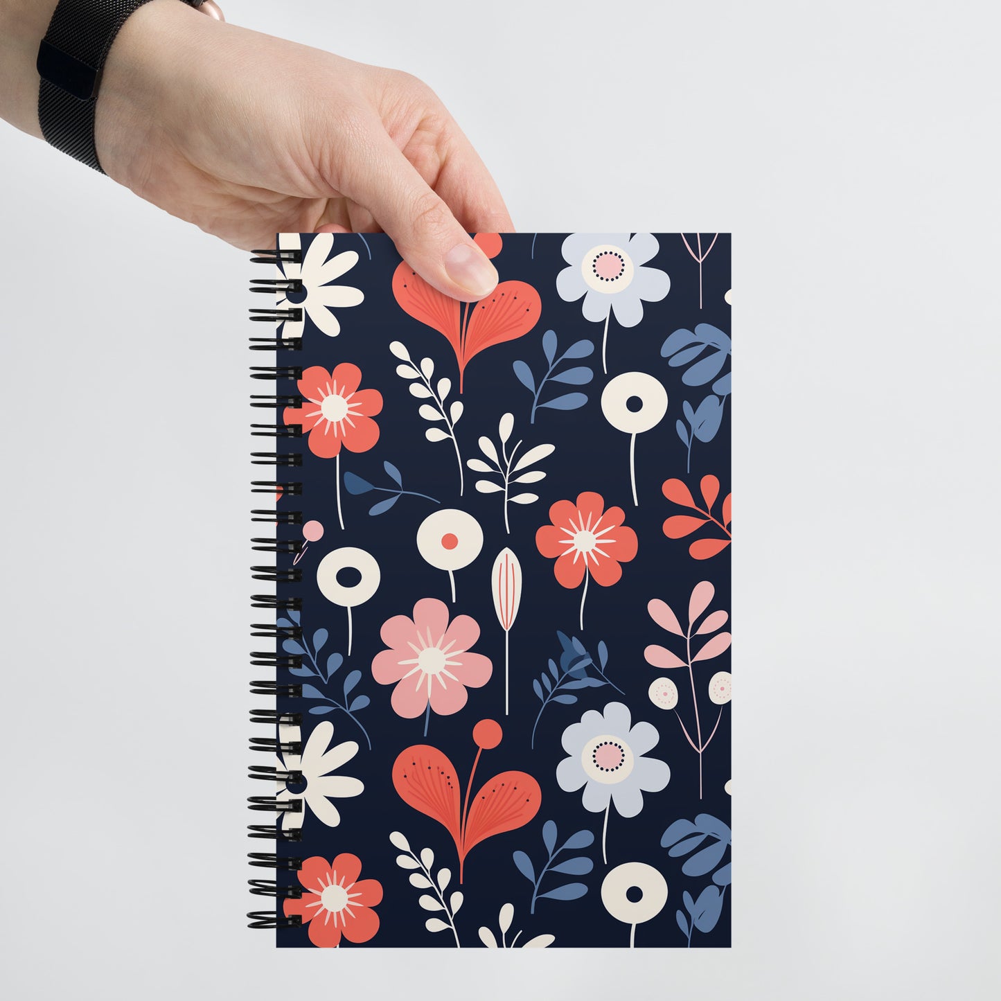 Dark Scandi Spiral notebook