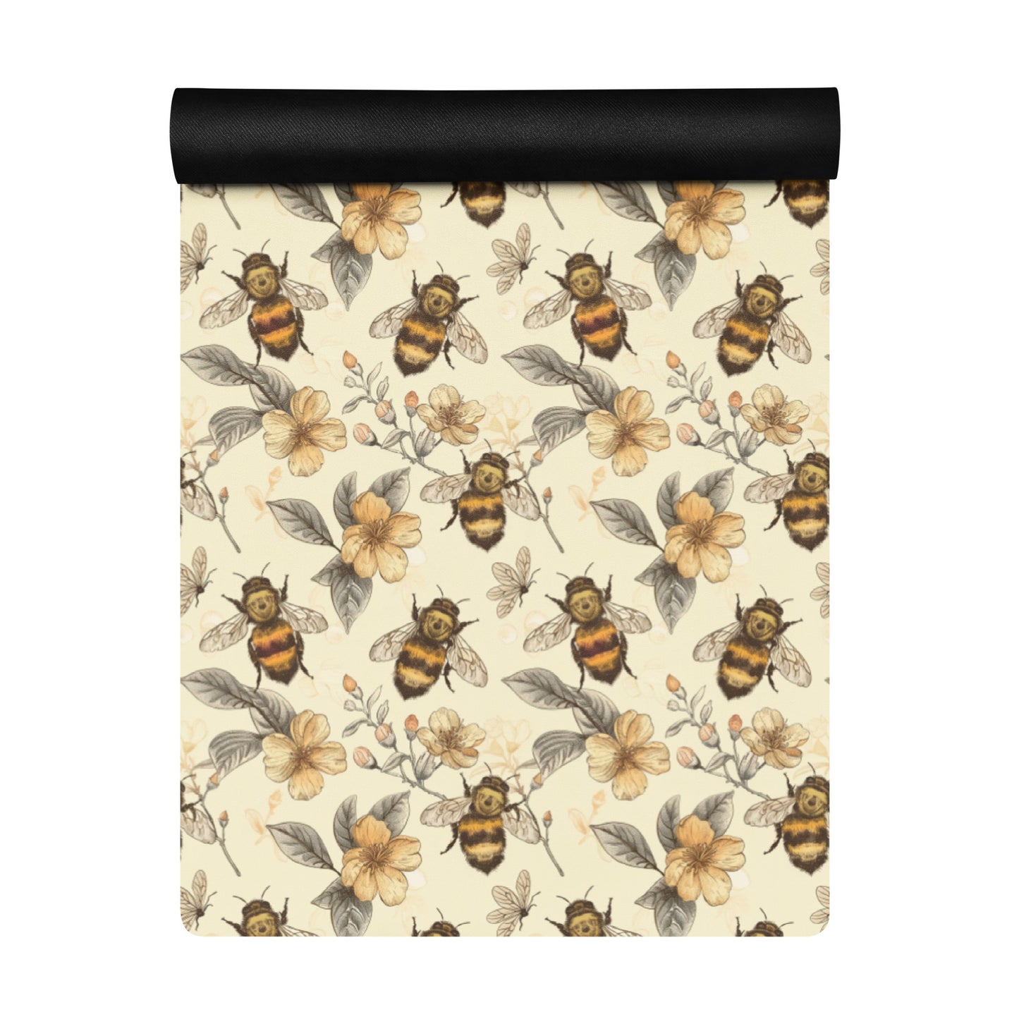 Vintage Bees Yoga mat